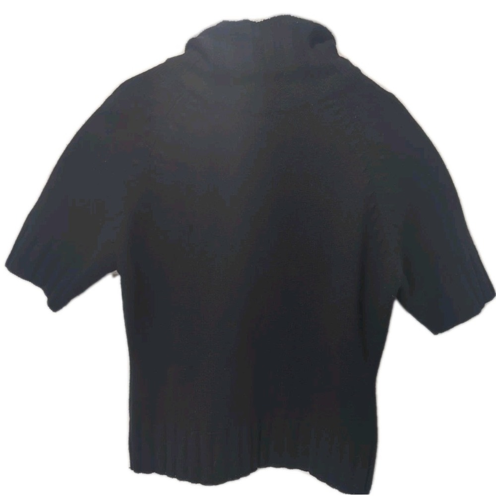 Façonnable Merino Wool Turtle Neck Womens Sweater Size  Medium Black